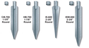 Oz-Posts for round post applications