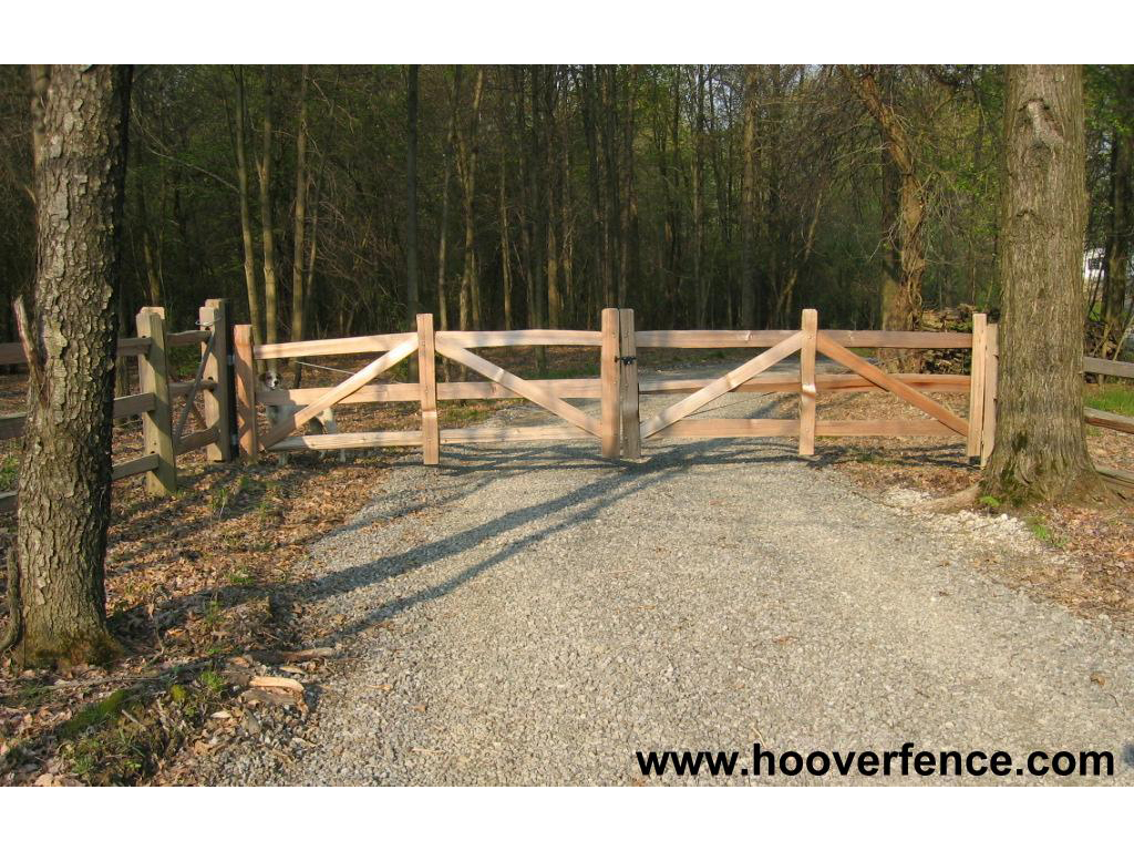 build wood driveway gates