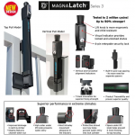 D&D Technologies Magna-Latch Vertical Pull Series 3, Magnetic Child-Proof Latch (ML3VPKA)