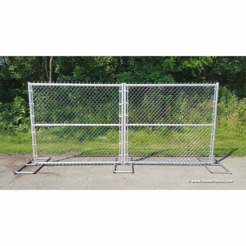 All Aluminum Chain Link Fence Double Swing Gate - 2" & 1-5/8" Aluminum Sch40 Frame