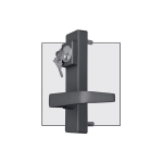DAC Industries Outside Lever Handles for Detex Bar - Classroom Function (D-6100-P)