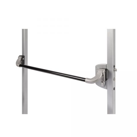 Locinox Black, Anodised Aluminium Push Bar, Compatible with Locinox LA and LF Locks