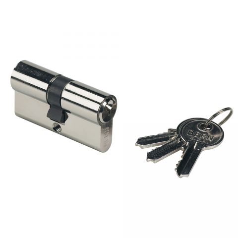 Locinox Lock Cylinder, 60mm, Keyed Alike, w/3 Keys for "Hy" Locks