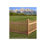 Bufftech Danbury Select Cedar Vinyl Fence Panels - Concave Top (DANBURY-WT-CT-S)