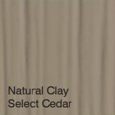Bufftech Color Sample - Natural Clay Select Cedar