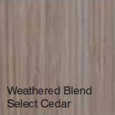 Bufftech Color Sample - Weathered Blend Select Cedar