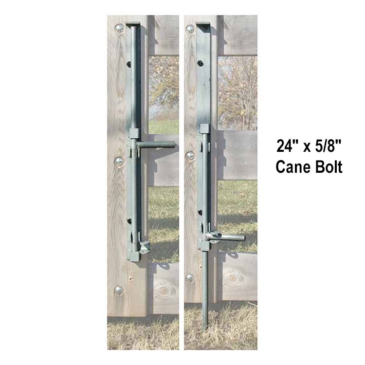 GATE BOLT Garage Drop Bolt Barn Stable WorkshopDoor 24" Galvanised Heavy Fixing 