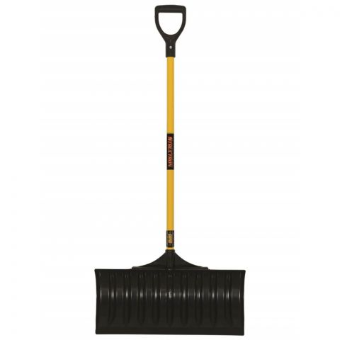 thumbnail interactive-video image 1 of 2x Seymour Structron 18" PS200 Snow Shovel Heads – ABS Poly / Fiberglass Handle – Snow Pusher 1 of 5