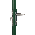 Locinox H-METAL-WB Hybrid Lock for Weld Box Installed on Gate Frame