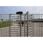 Locinox TURNITEC Installed on Airport Turnstile