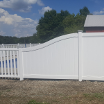Bufftech Chesterfield Vinyl Fence Panels - S-Curve Top Rail (CHESTERFIELD-SC-S)