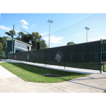 PrivaScreen 90% Fence Privacy Screen and Windscreen - On Athletic Complex Fence