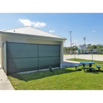PrivacyPlus 95% Fence Privacy Screen - Chain Link Fence Outdoor Showers After Installation 2