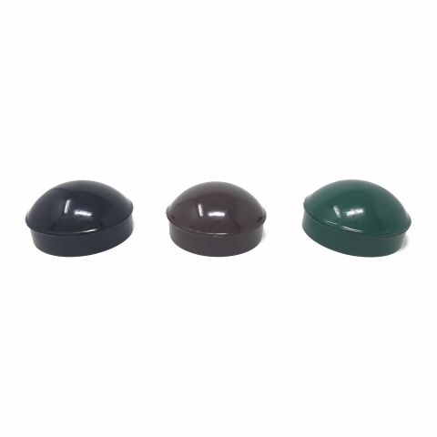 Chain Link Fence Post Caps - Black, Brown, and Green