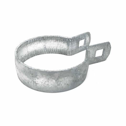 Chain Link Fence Beveled Brace Bands - Galvanized