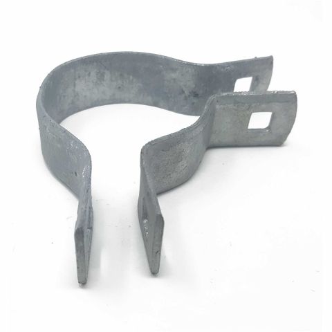 Chain Link Fence Brace Bands, 90 Degree - Galvanized