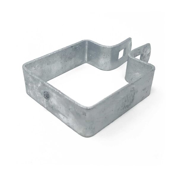 Chain Link Fence Brace Bands, Square - Galvanized