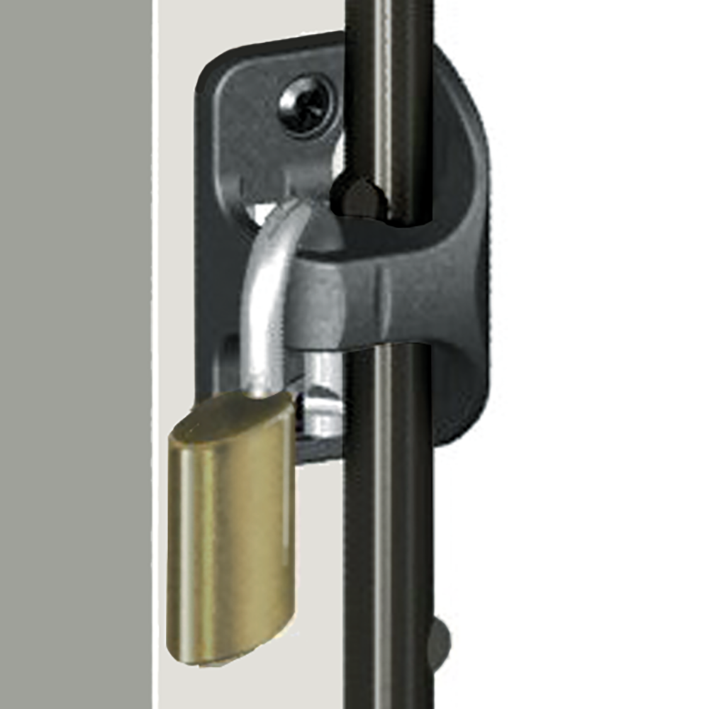 Ge tac 24" gate drop bolt silver h/duty métal stable porte de garage champ bolt lock 