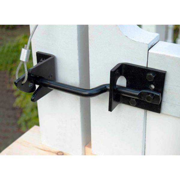 Snug Cottage Hardware Heavy Duty Stainless Steel Floating Bar Gravity Latch for Wood and Vinyl Gates