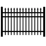 Jerith #I111 Aluminum Fence Section w/Finials (JX-I111-S)