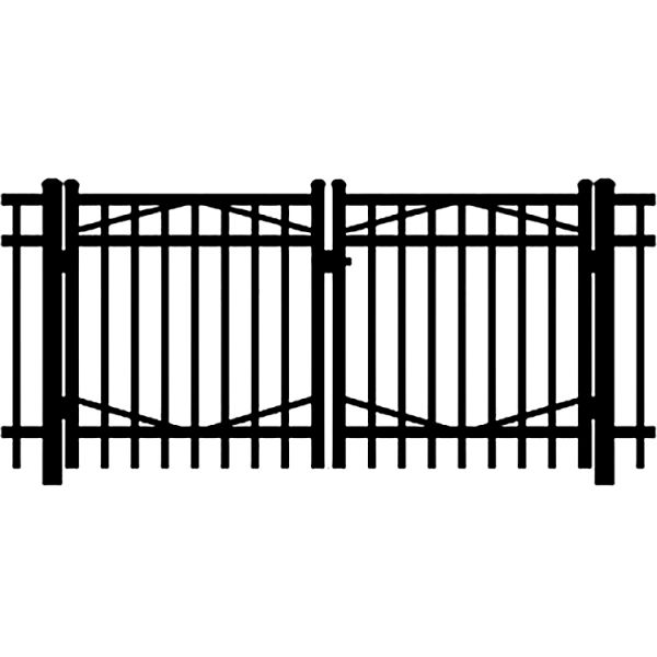 Jerith Industrial #202 Aluminum Double Swing Gate