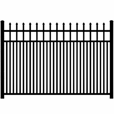 Ideal Maine #203 Modified Double Picket Aluminum Fence Section