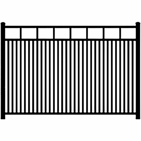 Ideal Carolina #403 Modified Double Picket Aluminum Fence Section