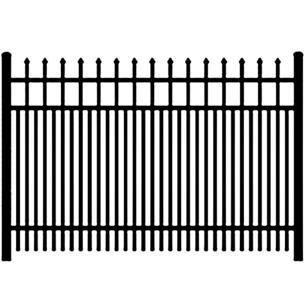 Ideal Maine #203 Double Picket Aluminum Fence Section