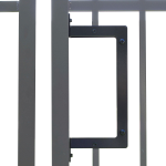 Snug Cottage Hardware BL3400-ORN Ornamental Lock Adapter Kit for Aluminum Swing Gates - Black