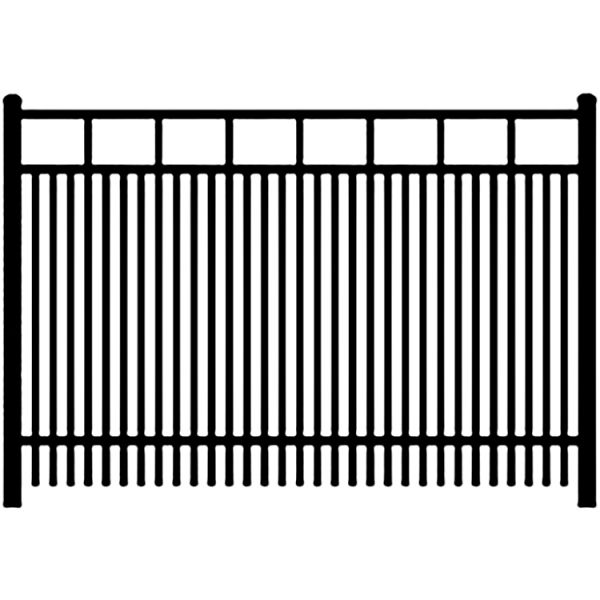 Ideal Carolina #403 Double Picket Aluminum Fence Section
