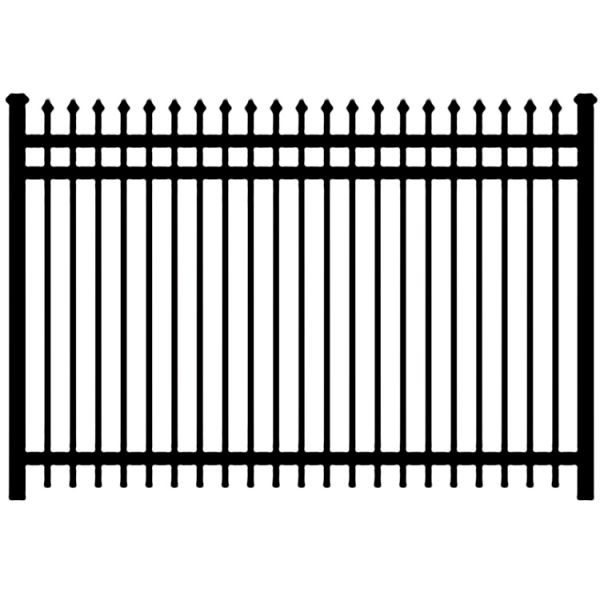 Ameristar Montage Classic Steel Fence Section, 3-Rail