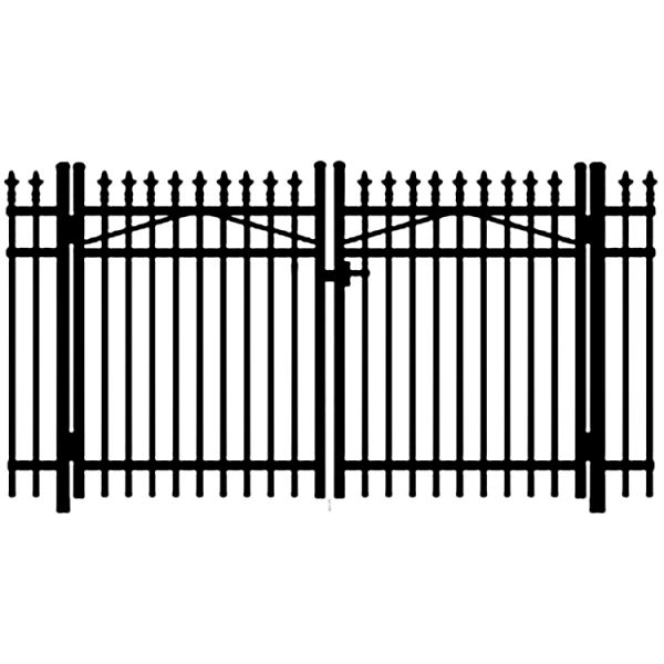 Jerith Legacy #111 Aluminum Double Swing Gate w/Finials