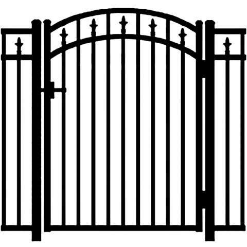 Jerith Legacy #211 Modified Aluminum Accent Gate w/Finials