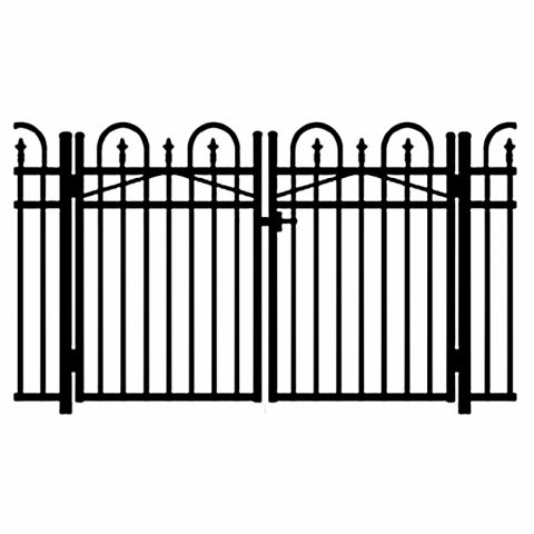 Jerith Legacy Concord #111 Modified Aluminum Double Swing Gate w/Finials