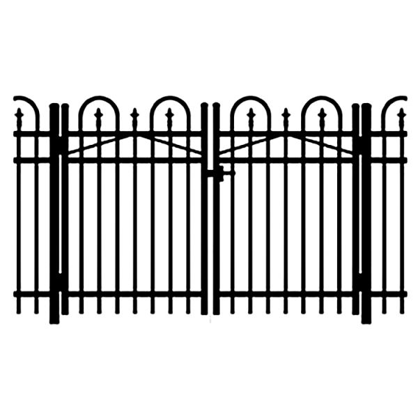 Jerith Legacy Concord #111 Aluminum Double Swing Gate w/Finials