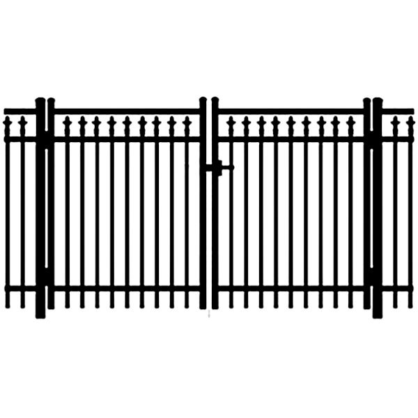 Jerith Legacy #211 Aluminum Double Swing Gate w/Finials