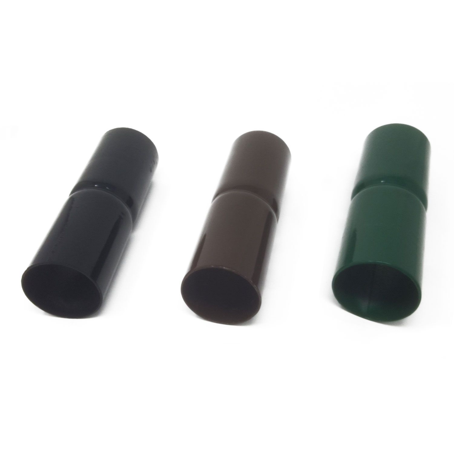 Chain Link Fence Top Rail Sleeves - Black, Brown, and Green