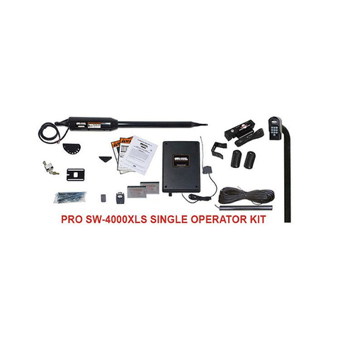 Linear PRO-SW4000XLS Automatic Gate Opener Kit for Single Swing Gates (1000 lb capacity)