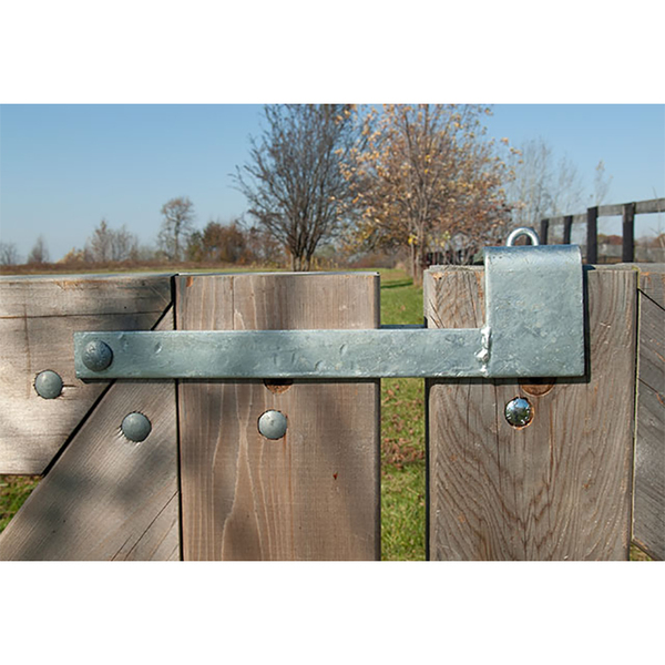 Double Gate Throwover Loop And 24" Drop Bolt Galvanised All Fixings Included 