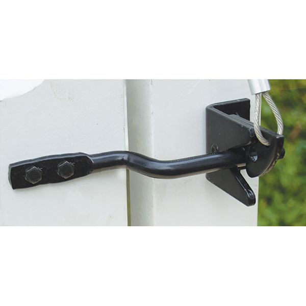 Snug Cottage Hardware Heavy Duty Stainless Steel Fixed Bar Gravity Latch for Wood and Vinyl Gates
