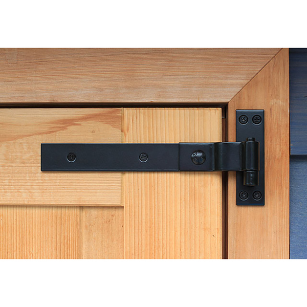 Snug Cottage Hardware Contemporary Cranked Band Hinges for Wood Gates - 316 Stainless Steel, Pair