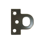 Snug Cottage Hardware Pair, Padlock Eyes - Black Powder Coated Stainless Steel (TEK screws for PVC) (1300-PVCB)