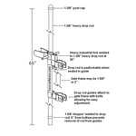 Chain Link Fence Gate Drop Rods - Commercial/Industrial Grade (CL-DROP-ROD-COM)