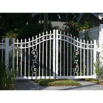 Ideal #8630 Aluminum Double Swing Estate Gate (IXE-8630) - Custom