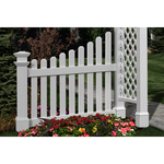 New England Arbors Cottage Picket Wings for Arbors (VA74338), White (UL-CPWINGS)