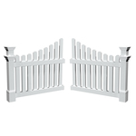 New England Arbors Cottage Picket Wings for Arbors (VA74338), White (UL-CPWINGS)