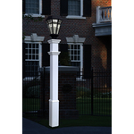 New England Arbors Sturbridge White Lamp Post Only (VA94428), White (UL-SLAMP)
