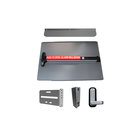 Lockey USA PS63 Alarm Security Panic Bar Kit for Gates