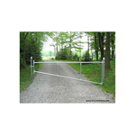 Hoover Fence S-Series Tubular Barrier Single Gate Kits - Galvanized Steel (BARRIER-GATE-S-GALV)