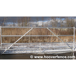 Hoover Fence G-Series Tubular Barrier Single Gate Kits - Galvanized Steel (BARRIER-GATE-G-GALV)